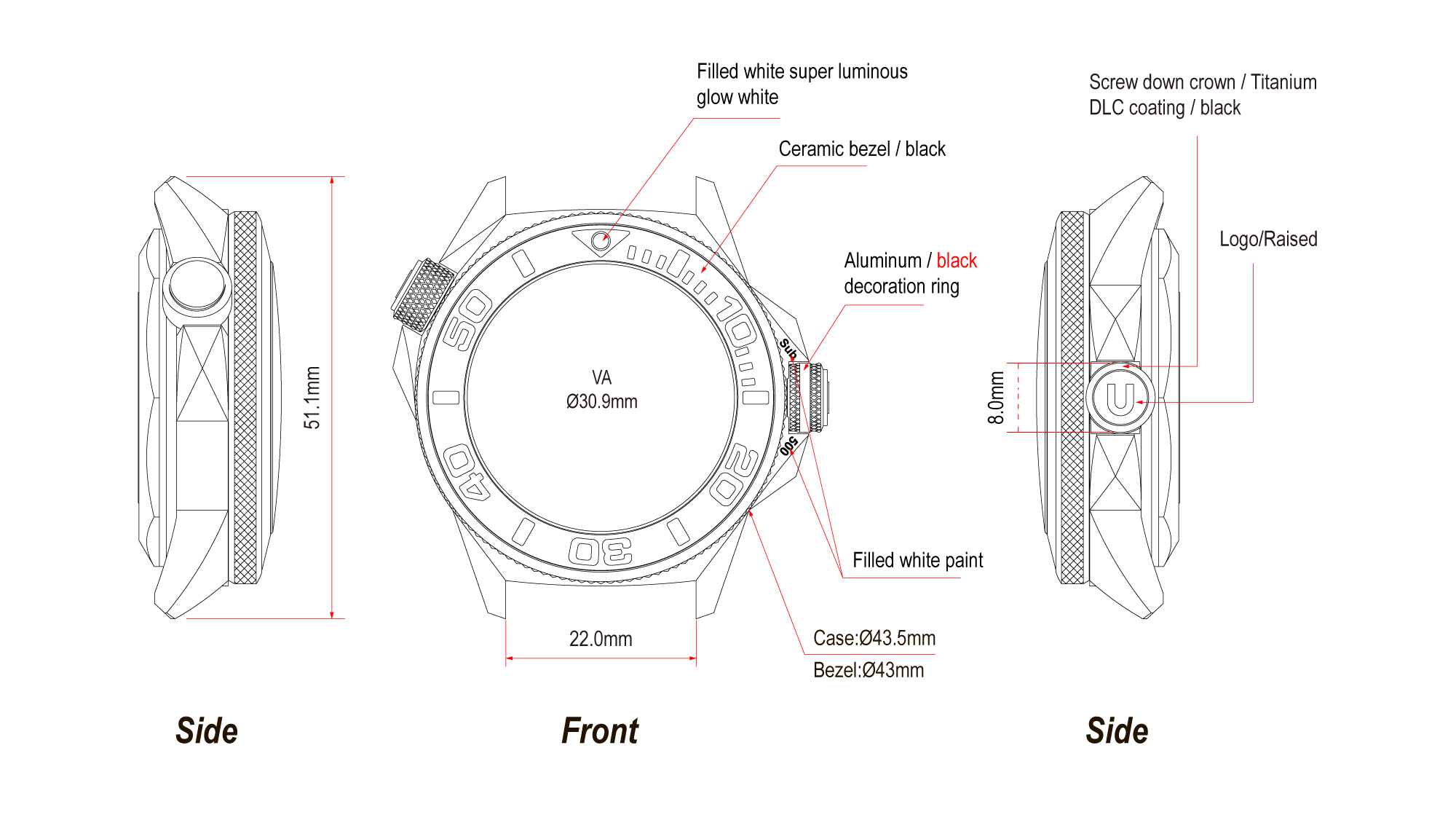 Aquadeep Trigalight GMT