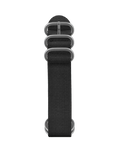 20mm black NATO watch strap with silver buckle