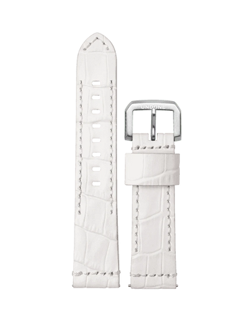 22mm Alligator White