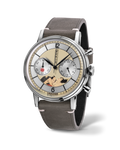 The UNDONE Shunga: Edo chronograph with ukiyo-e art dial on grey suede strap
