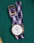 Perlon Pattern Pink / Navy / White - UNDONE