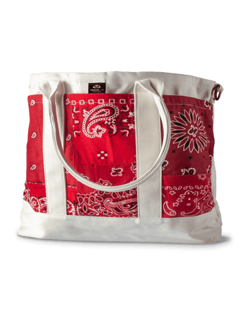 UNDONE LAB + Simple Union: Tote Bag (Vintage Bandana Red) - UNDONE Watches