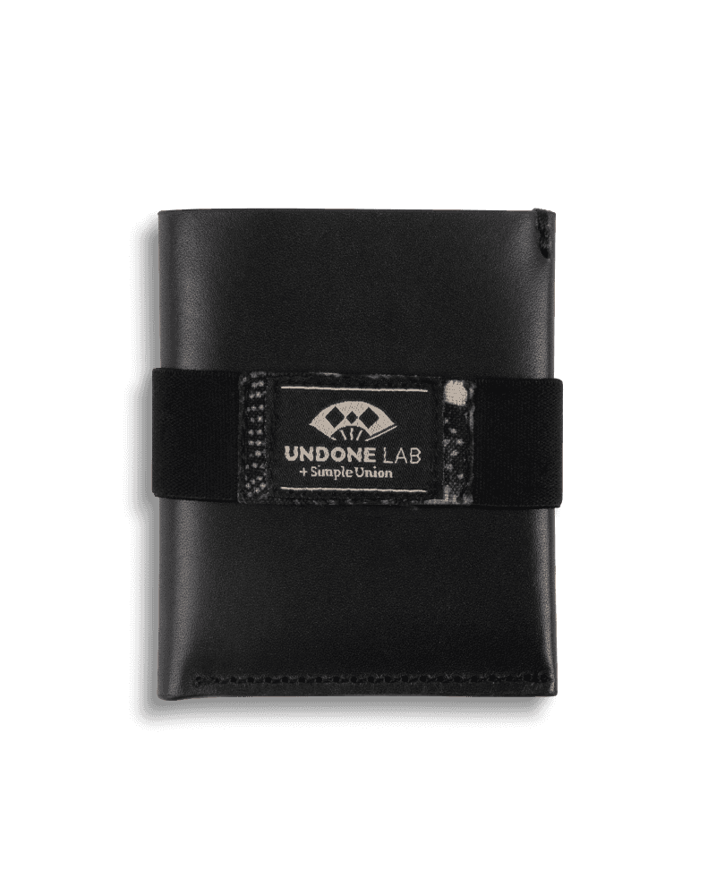UNDONE LAB + Simple Union: Card Wallet (Black) - UNDONE Watches